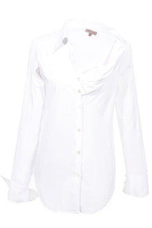  Bluse mit drapierten Ausschnitt - MyMint-shop.com