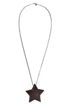 Halskette mit Lederstern - MyMint-shop.com