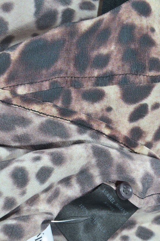 Leopard Prind Seidenbluse - MyMint-shop.com