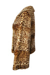 Vintage Leopard Felljacke