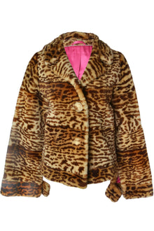  Vintage Leopard Felljacke