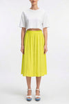 Lace-stripe Seidenrock