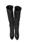 Stretch-Lederstiefel