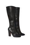Stretch-Lederstiefel