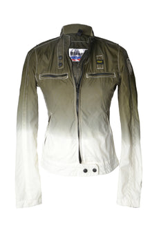  Blauer Windjacke