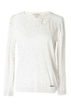 Polka Dot Leinen-Pullover