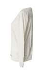 Polka Dot Leinen-Pullover