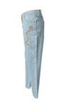 Bestickte Jeans