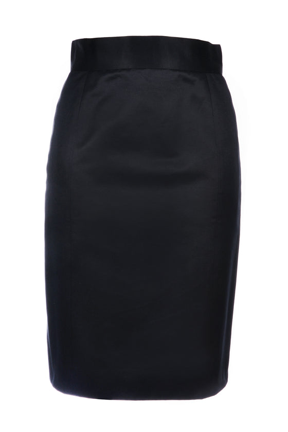 Satin Pencil Skirt