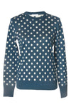 Polka Dot Seidenpullover