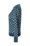 Polka Dot Seidenpullover