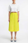 Lace-stripe Seidenrock