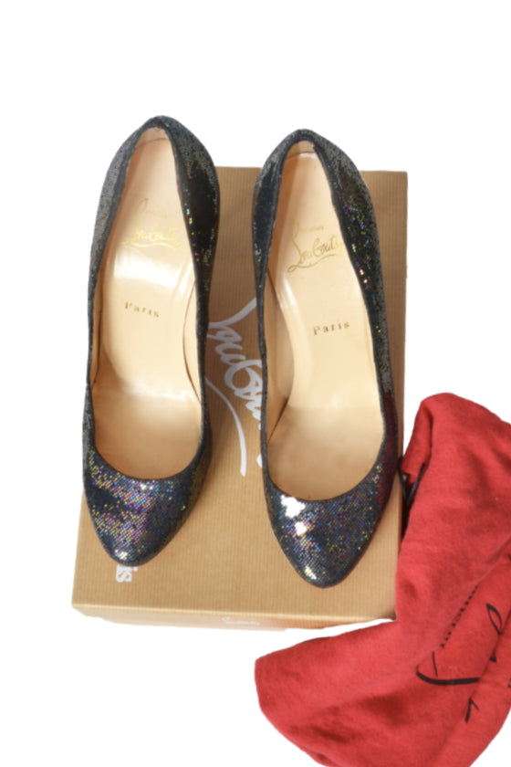Schillernde Pumps