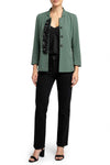 Jacke mit Lederdetails