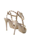 Rockstud Ankle Strap Pumps