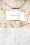 Flower-Print Leinenmantel - MyMint-shop.com