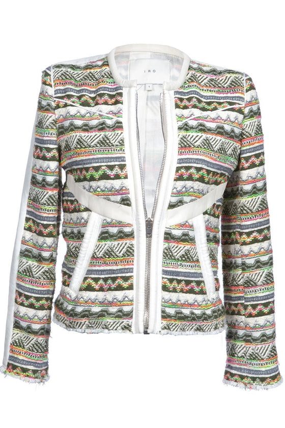 Ikat Bouclé-Jacke - MyMint-shop.com