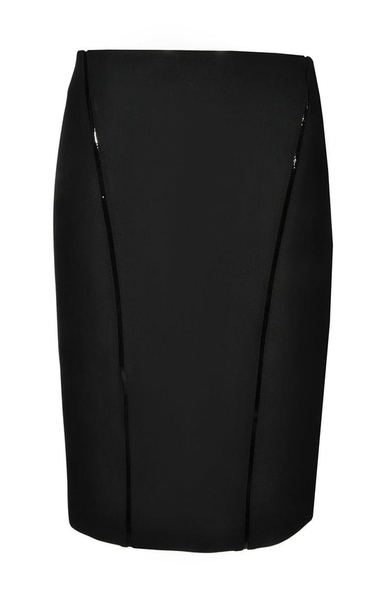 Pencil Skirt mit Lackdetails - MyMint-shop.com