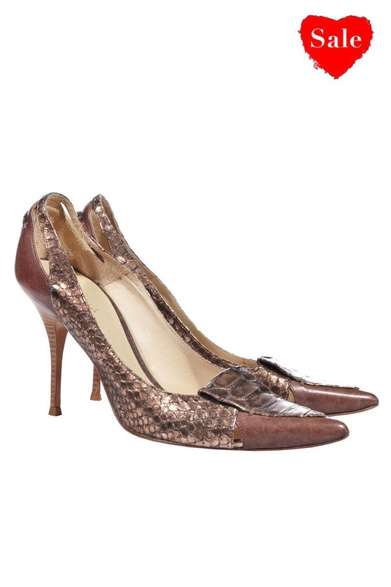 Schlangenleder Pumps - MyMint-shop.com