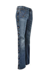 Straight-Leg Nieten Jeans - MyMint-shop.com