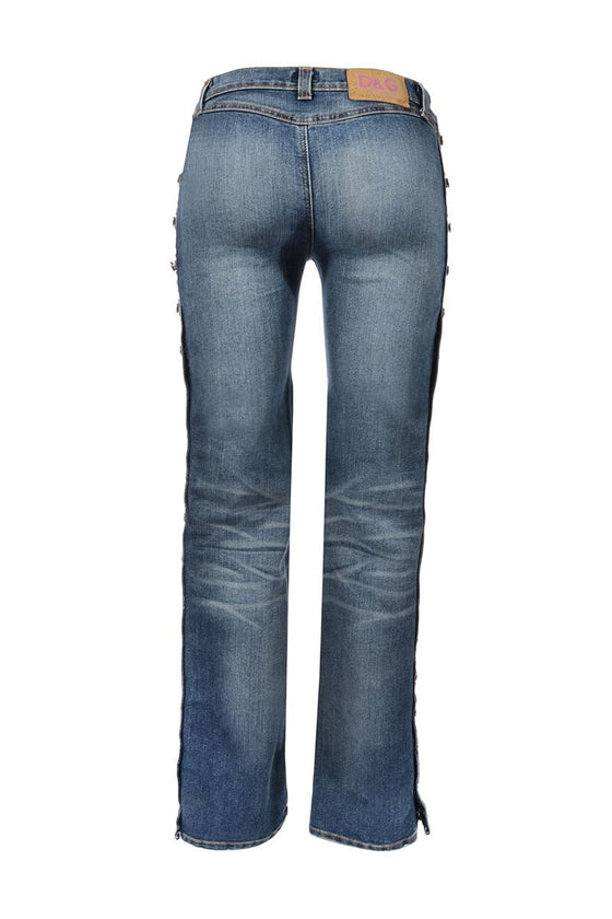 Straight-Leg Nieten Jeans - MyMint-shop.com