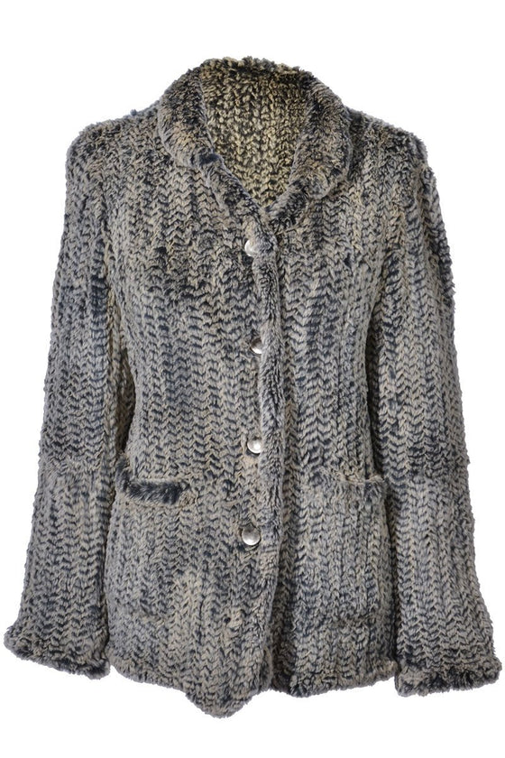 Vintage gestrickte Pelzjacke - MyMint-shop.com